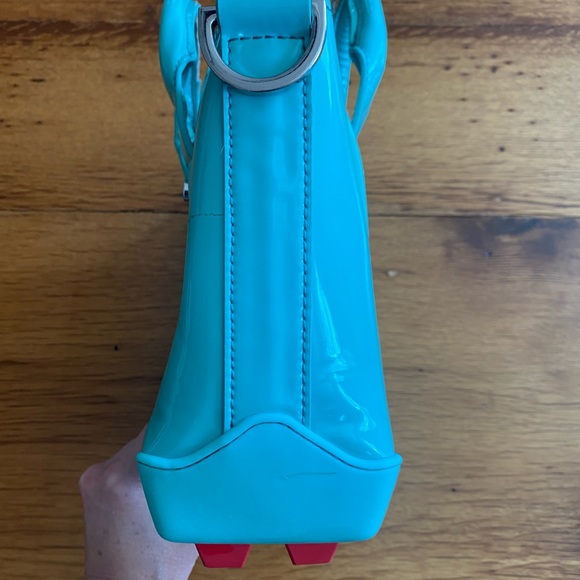 Hunter Original Mini Tote Crossbody Bag in Aqua Green - Picture 10 of 16
